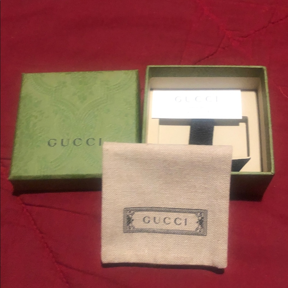 Gucci Green Box with Cream Dust Bag